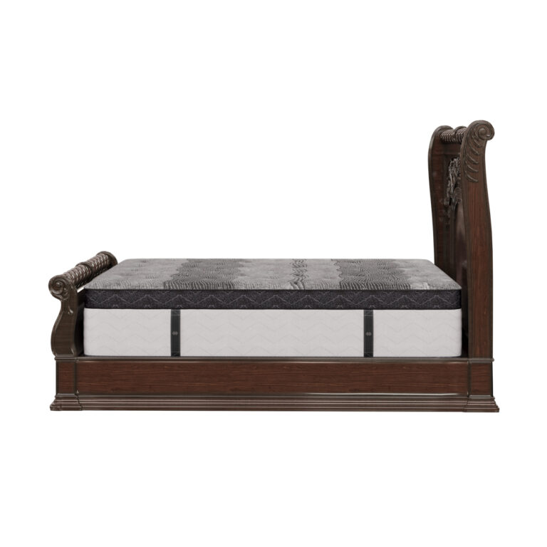 Monarch Rest integrity mattress on a frame side view
