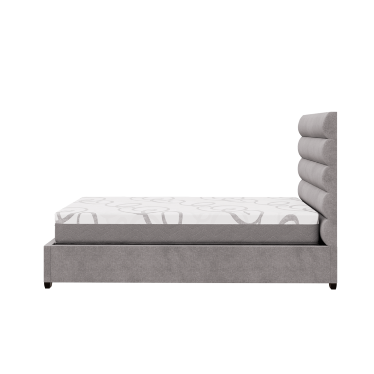 side view of a Conforma Gel mattress on a bed frame