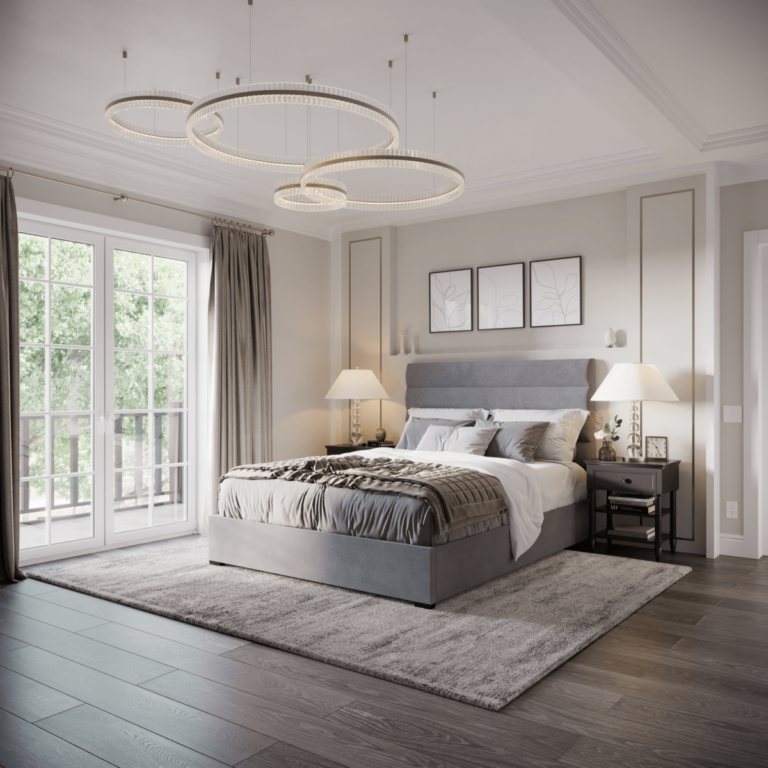 Conforma Gel mattress on a bed frame in a finished room