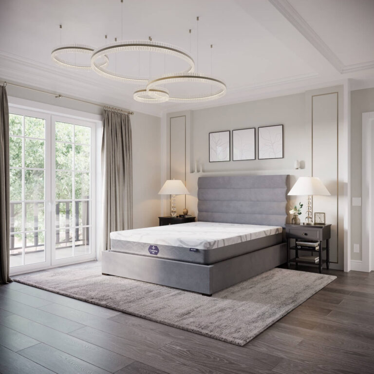 Conforma mattress on a bed frame