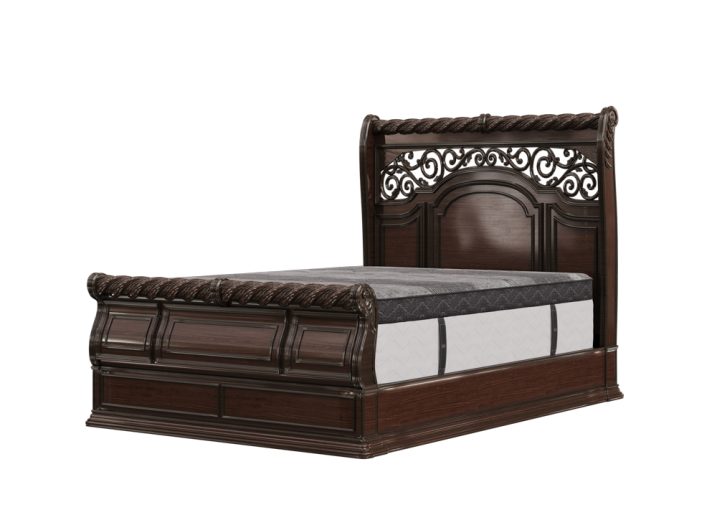 Monarch Rest integrity mattress on a frame corner view