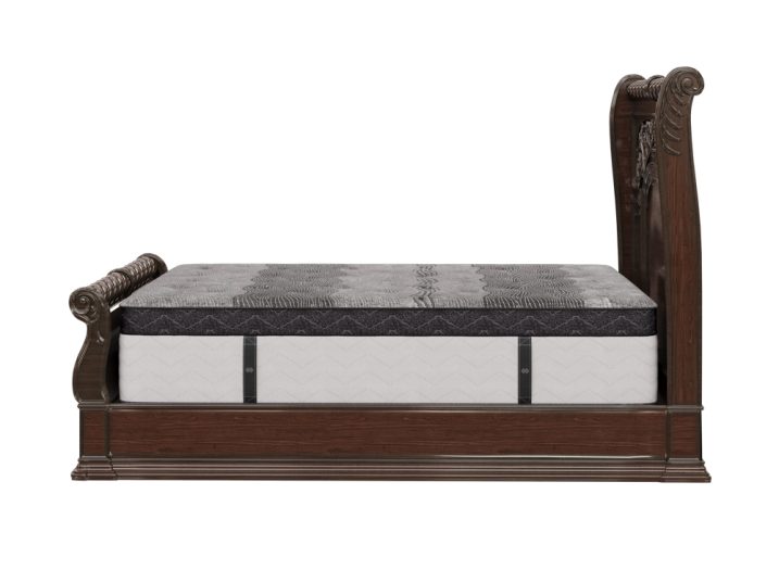 Monarch Rest integrity mattress on a frame side view